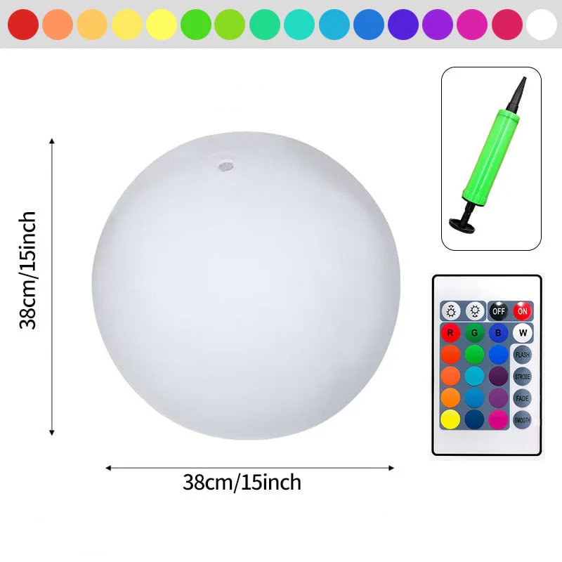 Pool Decoration🎉LED Light 16 Colors Luminous Beach Ball - Image 2