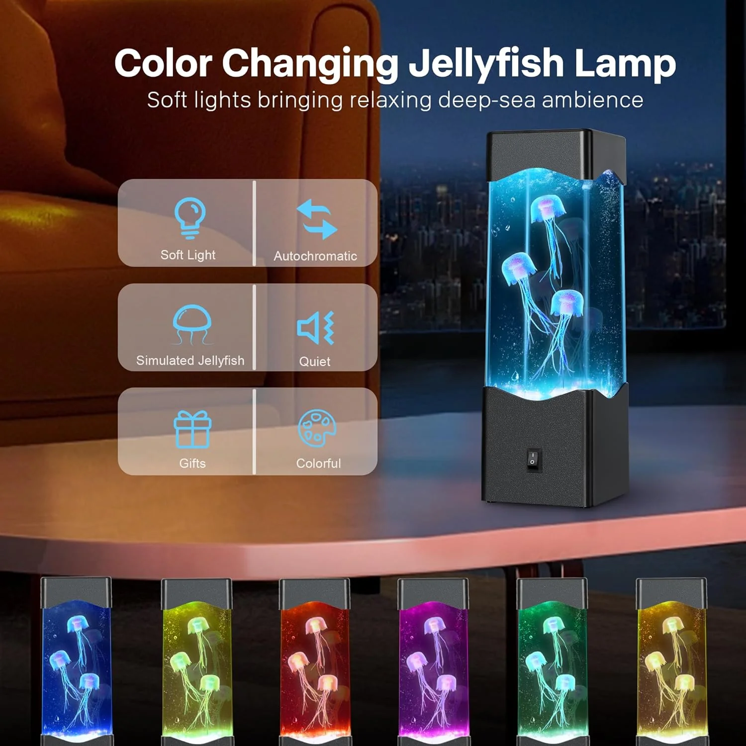 🔥Summer Hot Sale Promotion-49% OFF✨-Multicolor Jellyfish Lava Lamp - Image 8