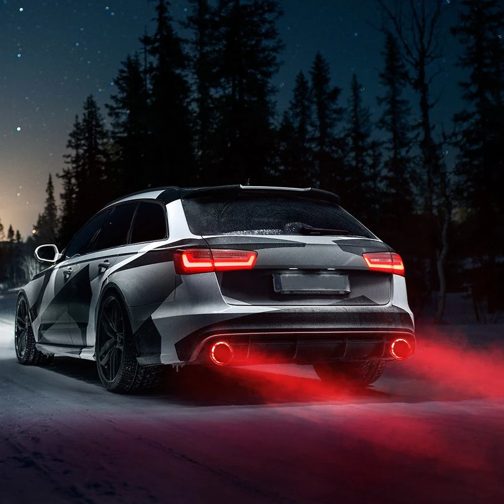 🚗LED Flaming Luminous Universal Car Modified Carbon Fiber Tail pipes💥 - Image 3