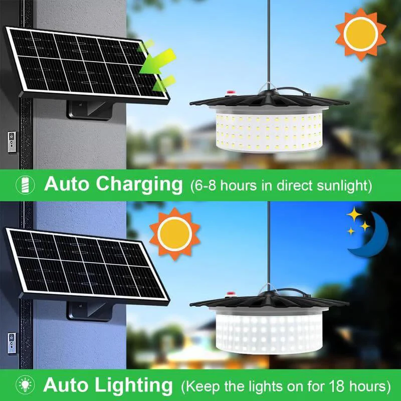 🔥2025 HOT SALE-49% OFF🔥224-LED Solar Pendant Light with Moving Sensor - Image 4