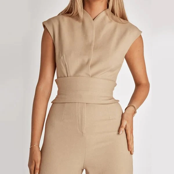 â¨SALE 40% OFFâ¨Women's Sleeveless Wide-Leg Jumpsuit - Image 7