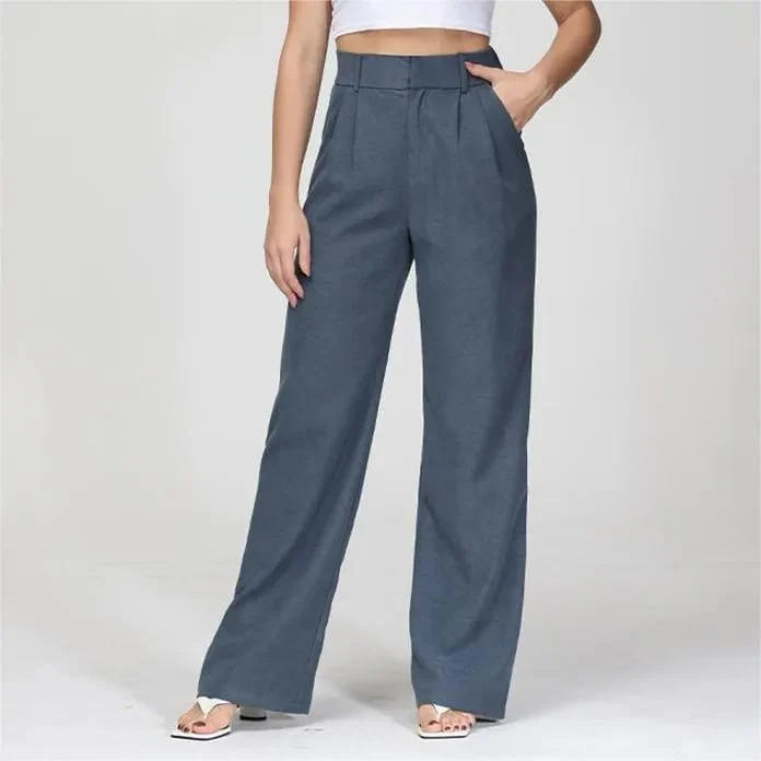 Lightweight Tailored Wide Leg Pants (Buy 2 Free Shipping) - Image 3