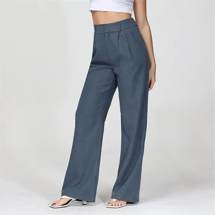 Lightweight Tailored Wide Leg Pants (Buy 2 Free Shipping) - Image 4
