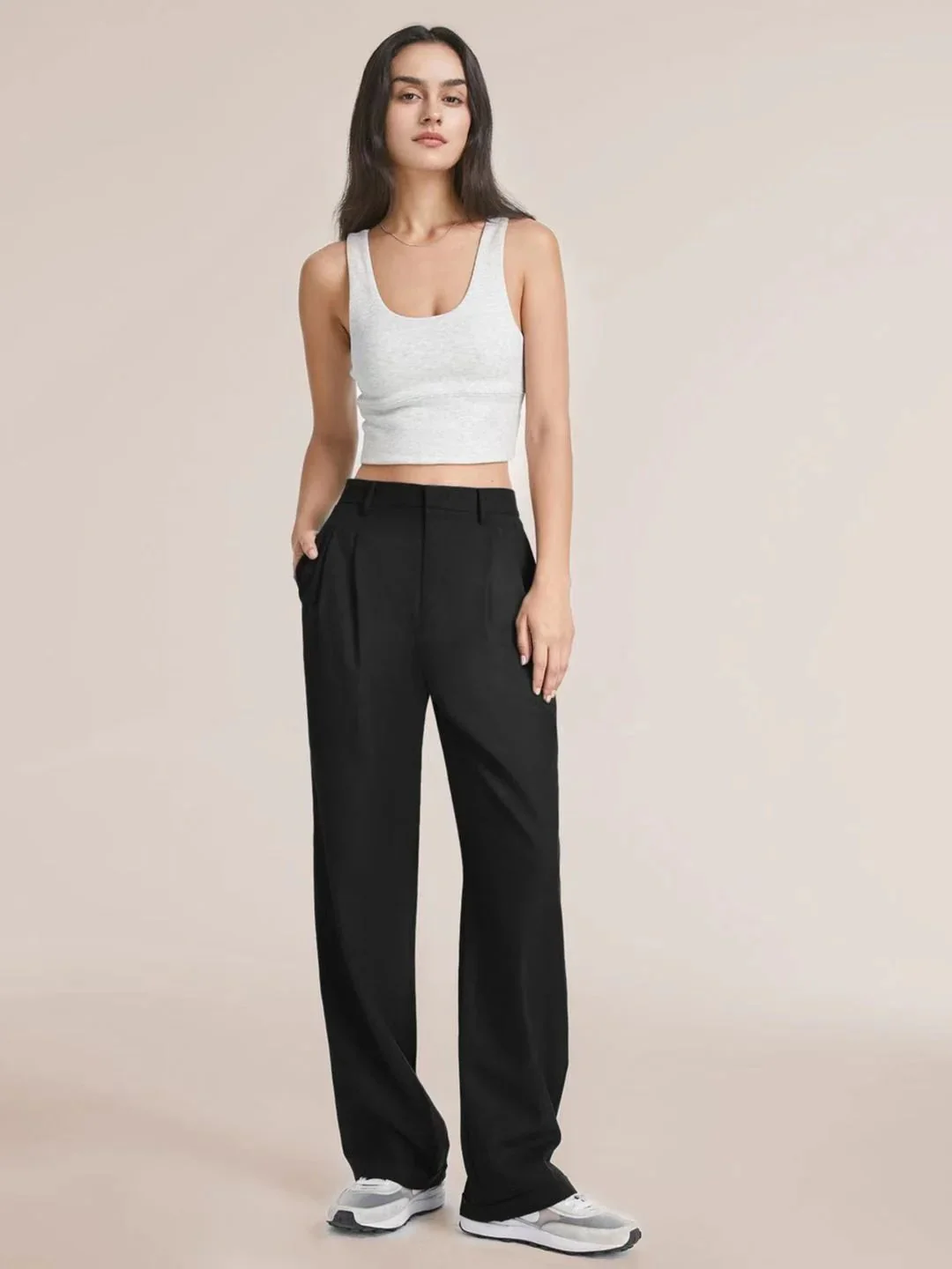 Lightweight Tailored Wide Leg Pants (Buy 2 Free Shipping) - Image 6