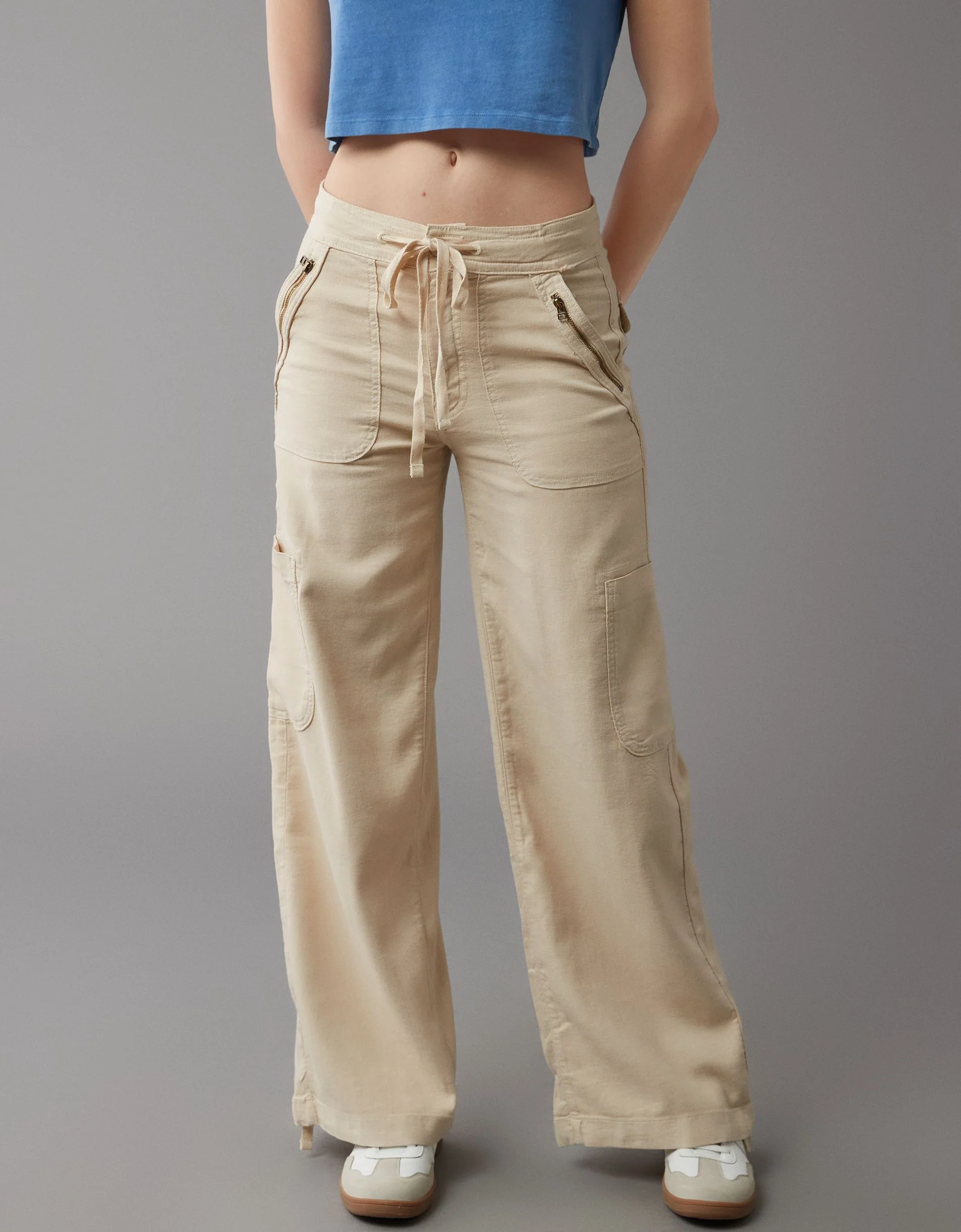 Linen-Blend Wide-Leg Cargo Pant(BUY 2 FREE SHIPPING) - Image 11