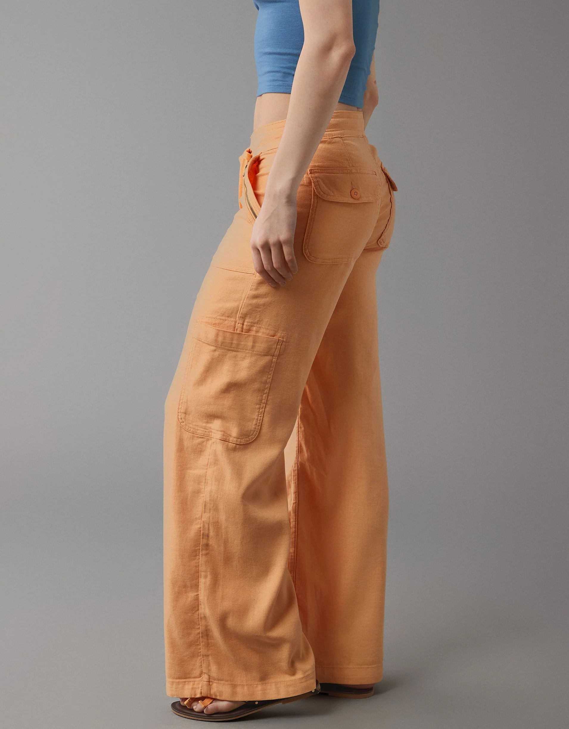 Linen-Blend Wide-Leg Cargo Pant(BUY 2 FREE SHIPPING) - Image 21