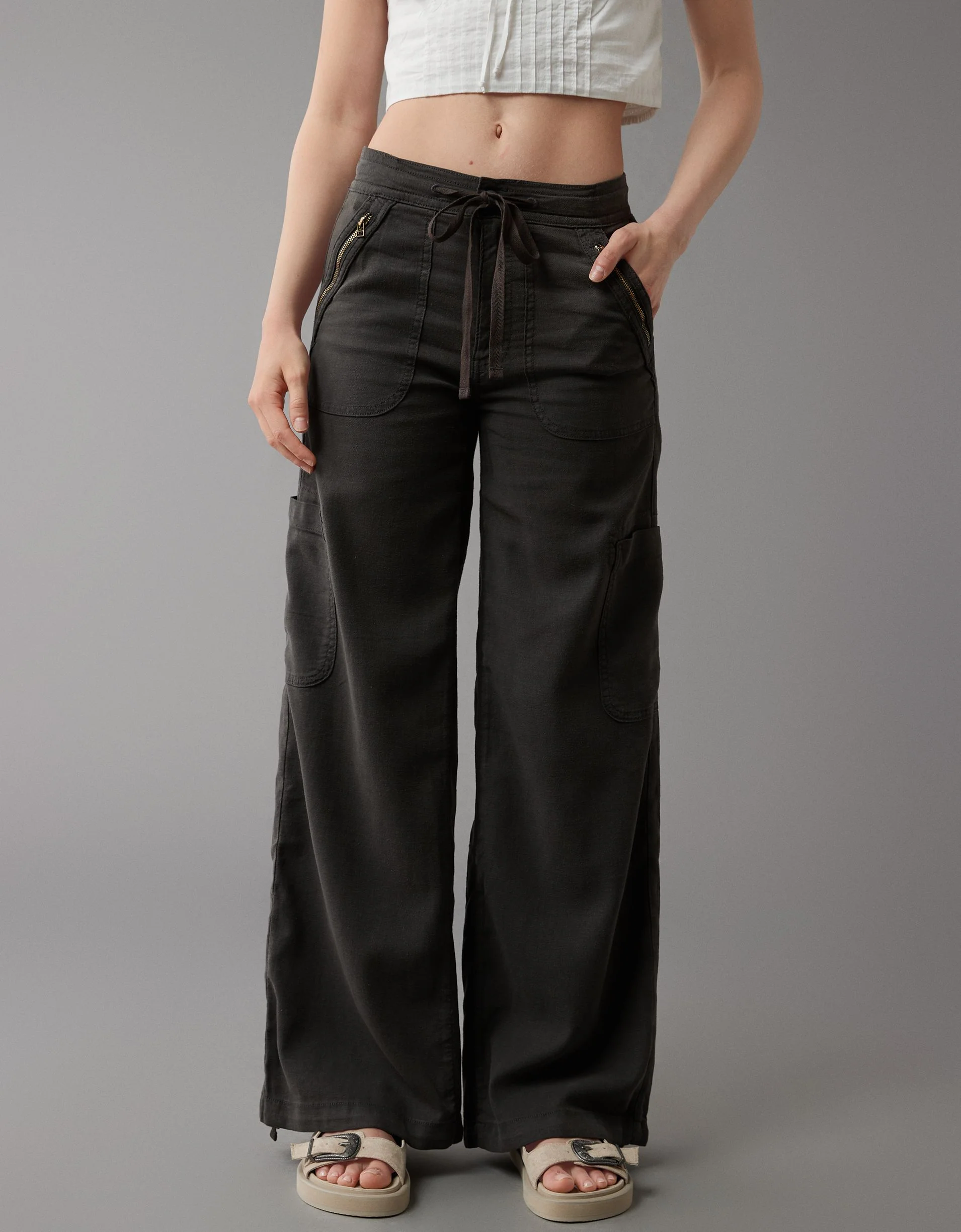 Linen-Blend Wide-Leg Cargo Pant(BUY 2 FREE SHIPPING) - Image 7