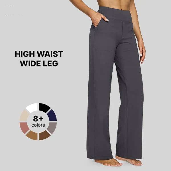 ☀️ Summer Deal!😍Loose High-Waist Business Casual Pants Yoga Pants - Image 12