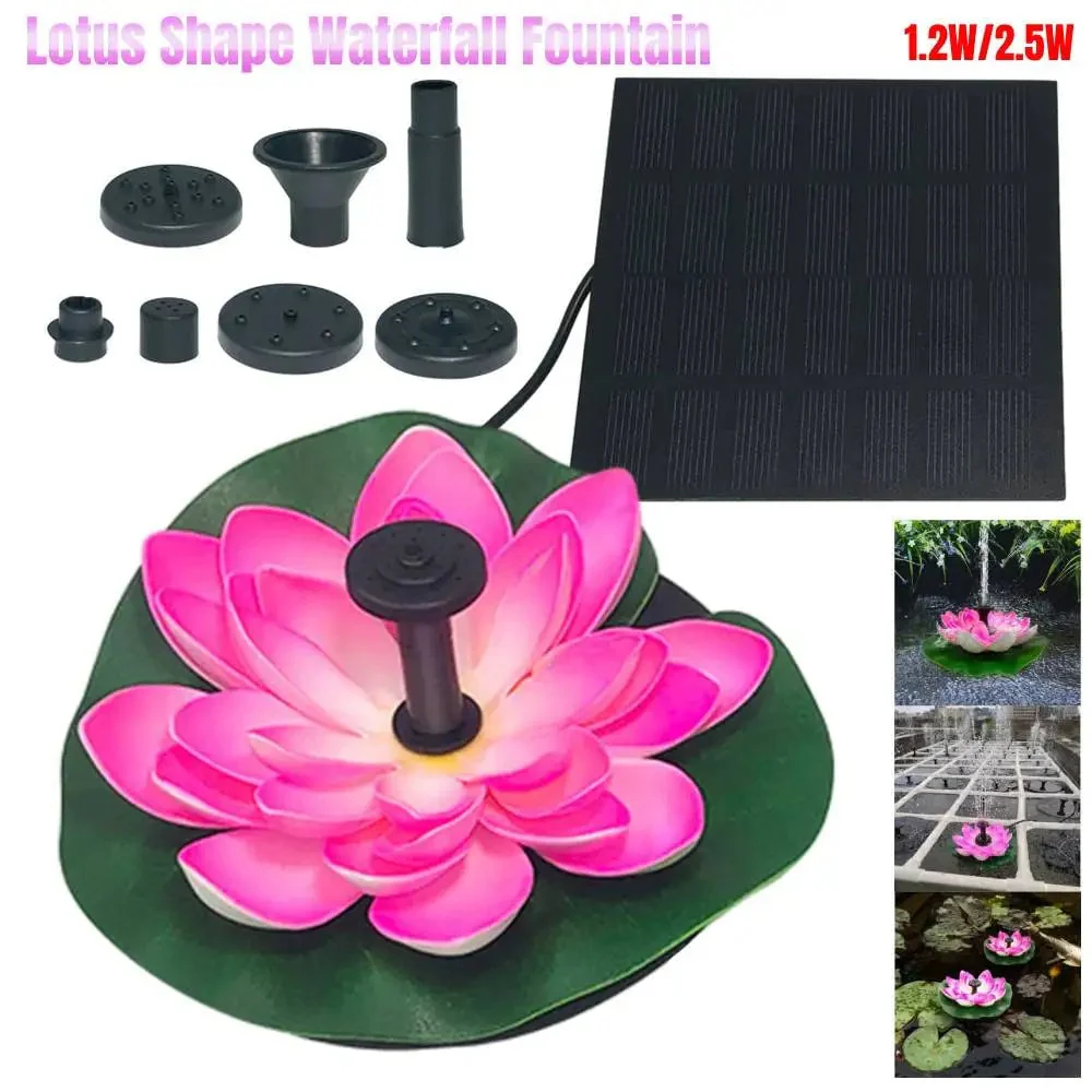 🔥BUY 2 GET 10% OFF🔥Lotus Shaped Solar Fountain Pond Decorative - Image 11