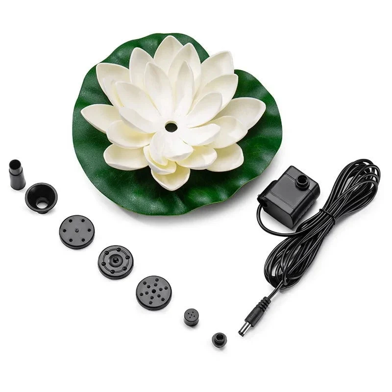 🔥BUY 2 GET 10% OFF🔥Lotus Shaped Solar Fountain Pond Decorative - Image 12