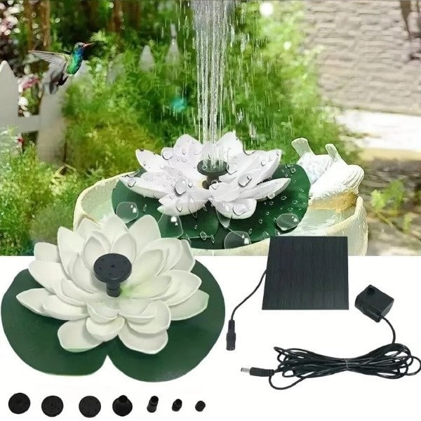 🔥BUY 2 GET 10% OFF🔥Lotus Shaped Solar Fountain Pond Decorative - Image 13