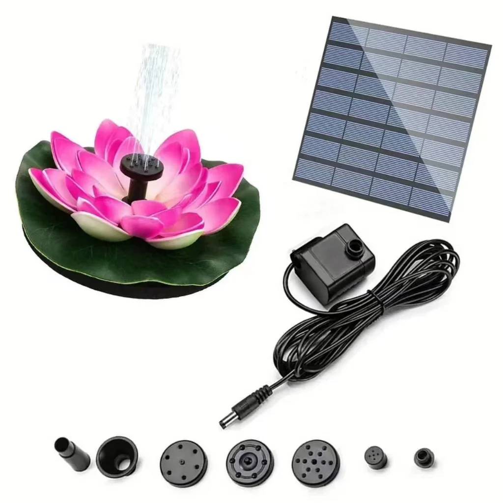 🔥BUY 2 GET 10% OFF🔥Lotus Shaped Solar Fountain Pond Decorative - Image 15