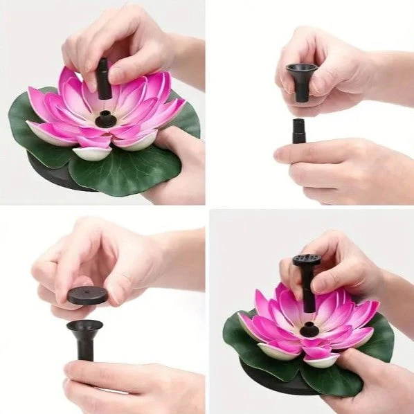 🔥BUY 2 GET 10% OFF🔥Lotus Shaped Solar Fountain Pond Decorative - Image 6