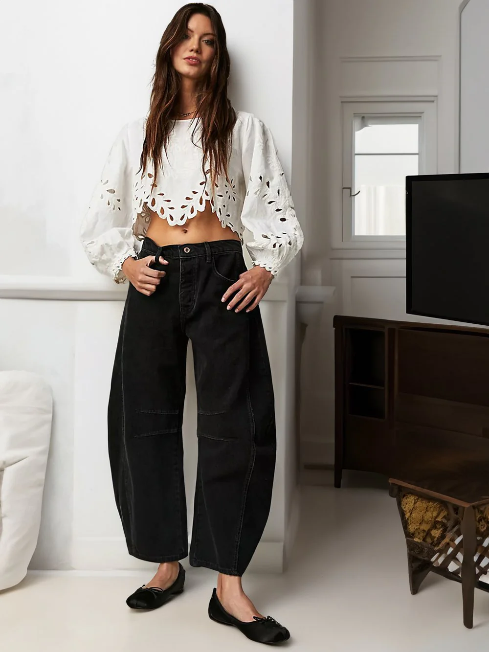 Casual and trendy mid-rise tube jeans - Buy two and get free shipping! - Image 7