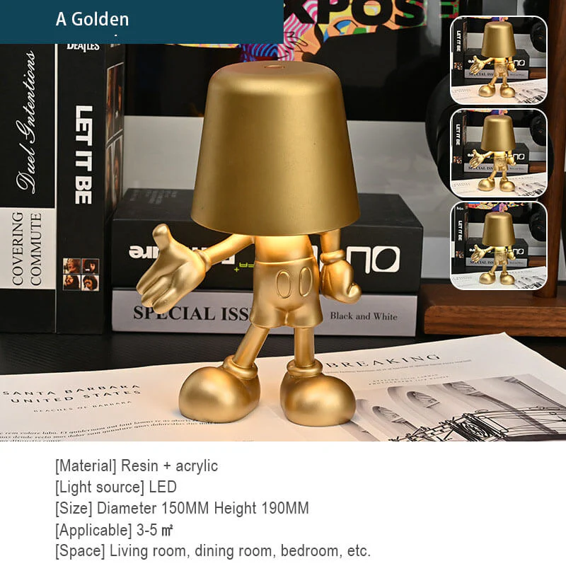 Little Golden Man Touch Charging Desk Lamp - Image 12