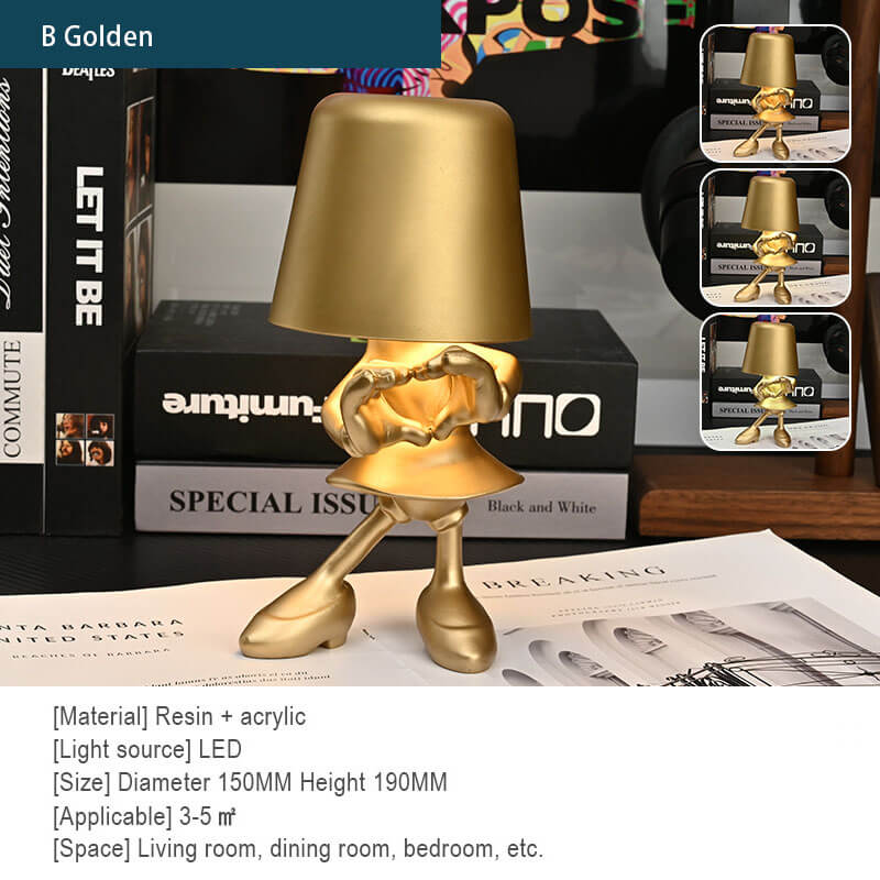 Little Golden Man Touch Charging Desk Lamp - Image 13