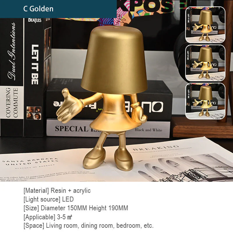 Little Golden Man Touch Charging Desk Lamp - Image 14
