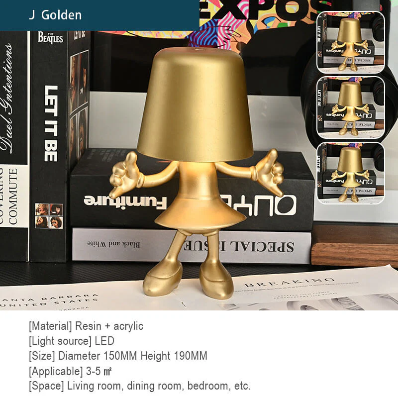 Little Golden Man Touch Charging Desk Lamp - Image 20