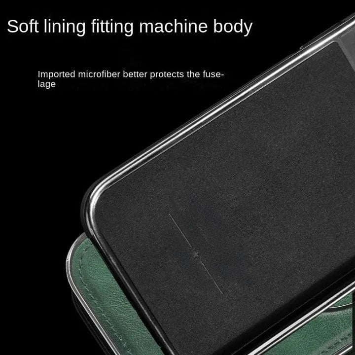 Luxury Leather Invisible Stand iPhone Case - Image 9