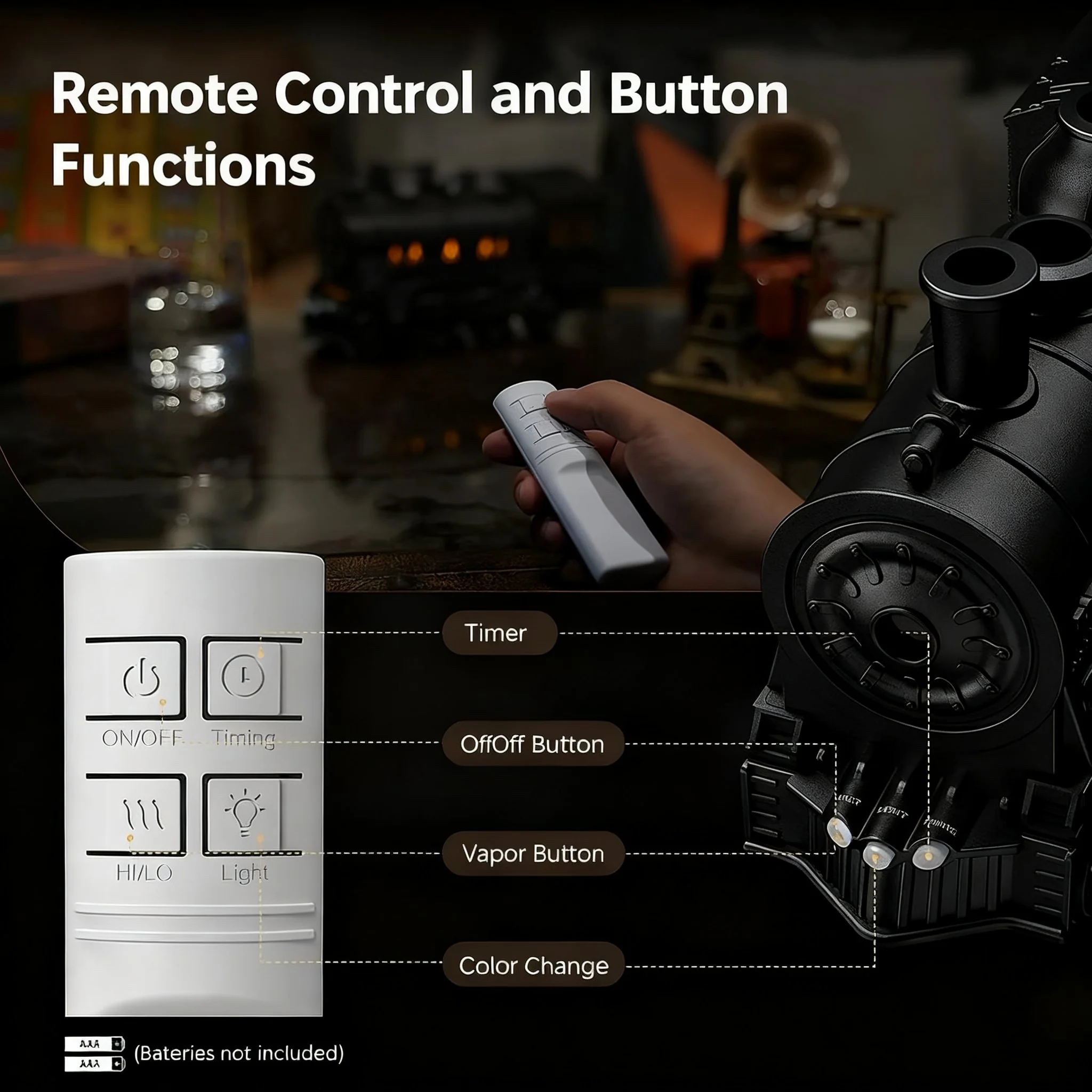 🚂Magic Train Humidifier (with remote control & same model as in the video) - Image 3
