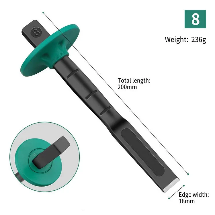🔥🔨49% OFF! Heavy duty flat chisel and hand guard!🔥 - Image 4
