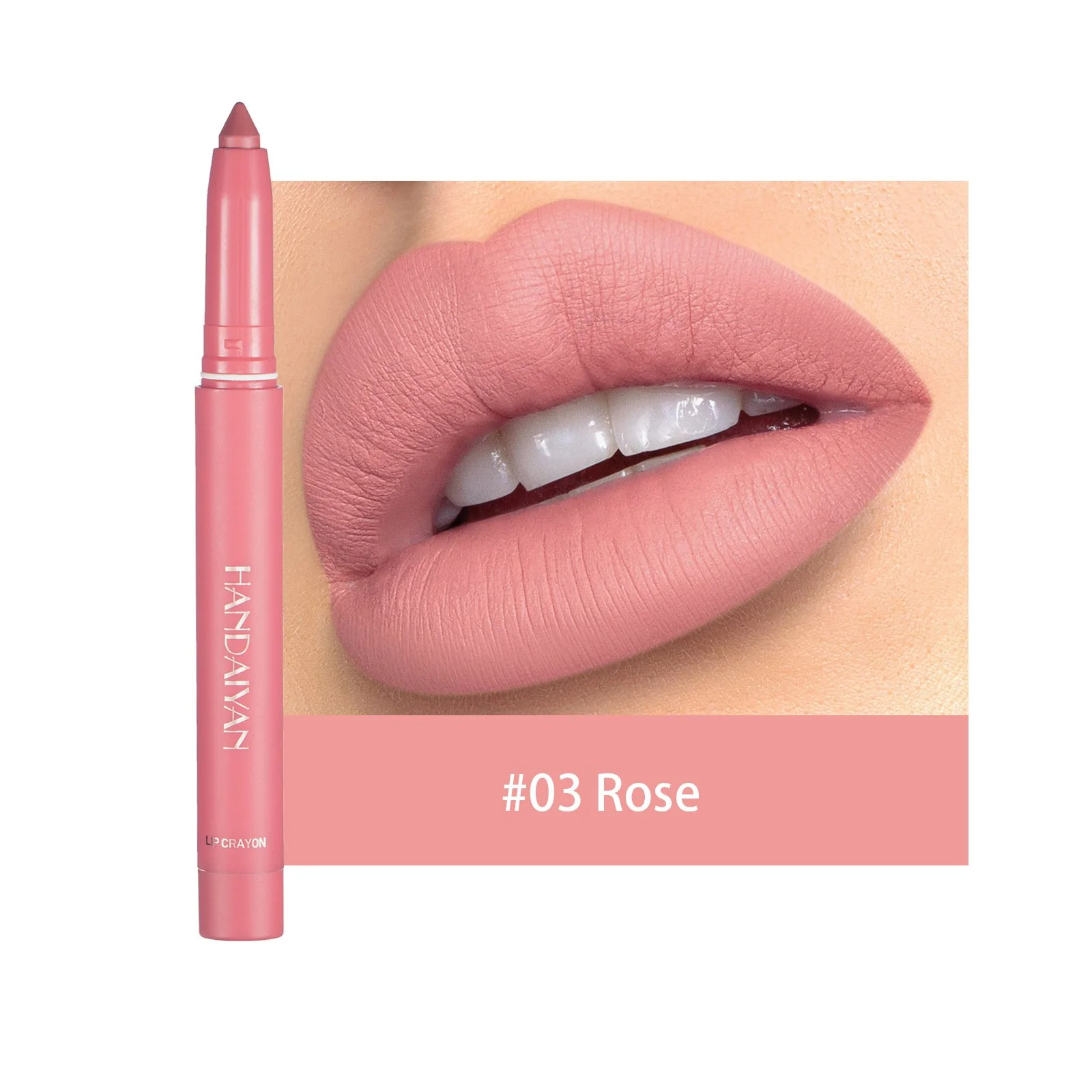 12 Color Rotating Sharpenable Matte Lipstick Pencils - Image 12