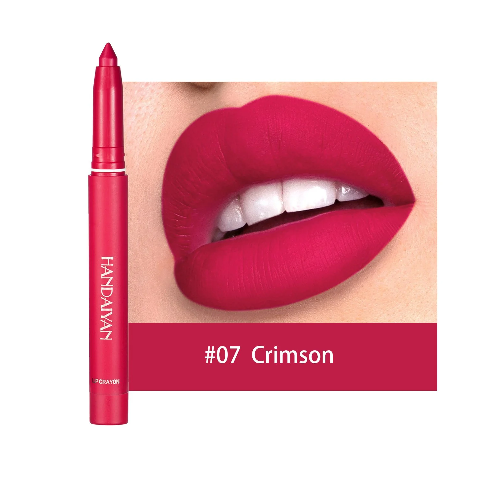 12 Color Rotating Sharpenable Matte Lipstick Pencils - Image 16