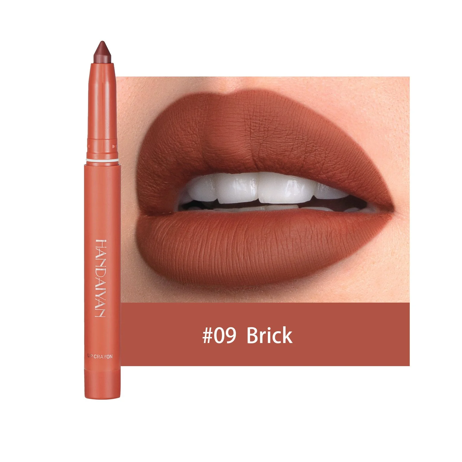 12 Color Rotating Sharpenable Matte Lipstick Pencils - Image 18