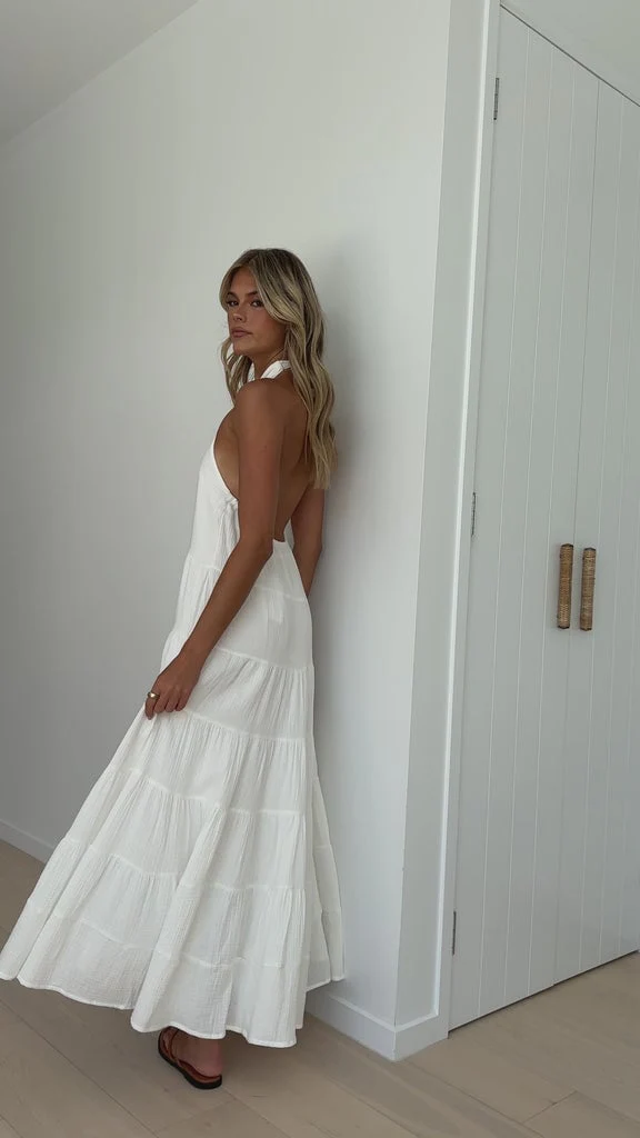 Maxi Dress - White - Image 3