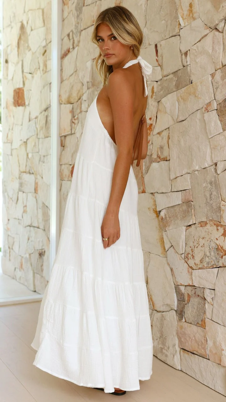 Maxi Dress - White - Image 5