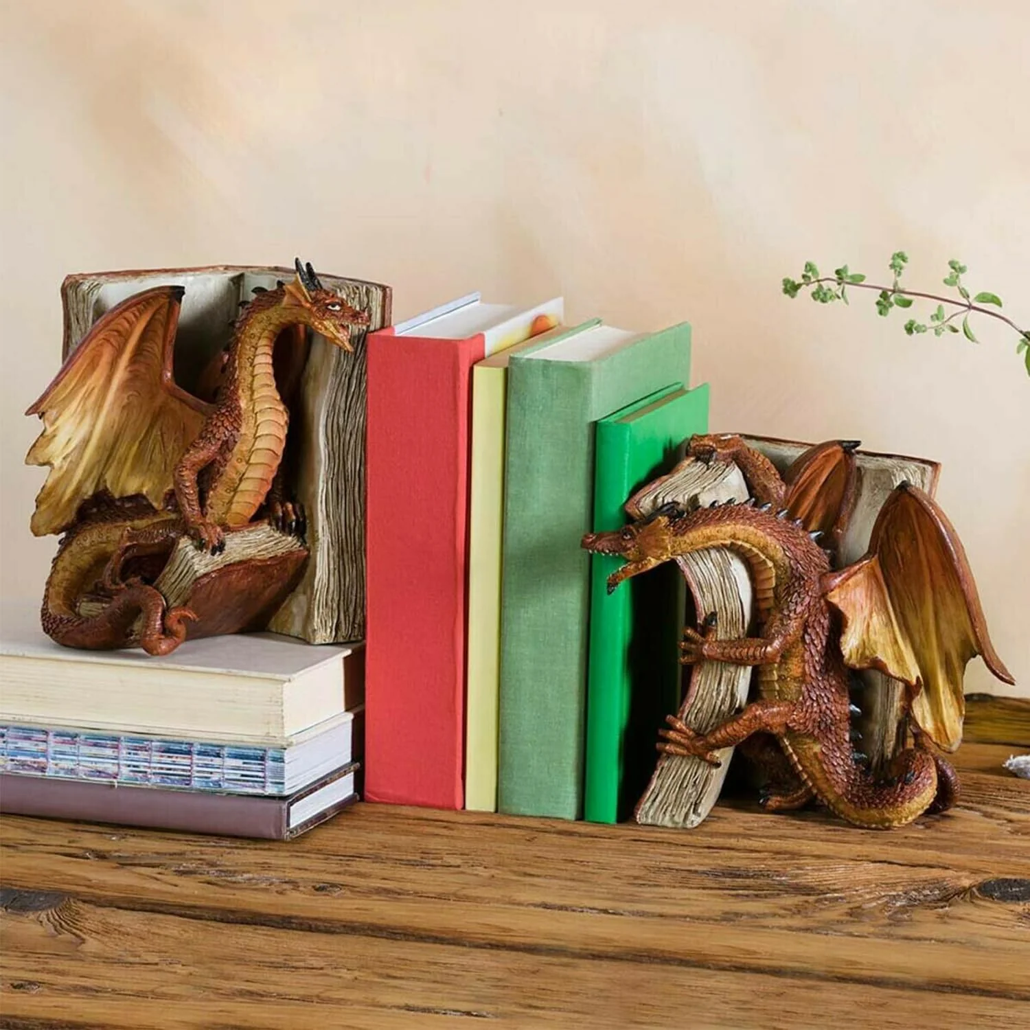 Medieval dragon decorative bookends - Image 3