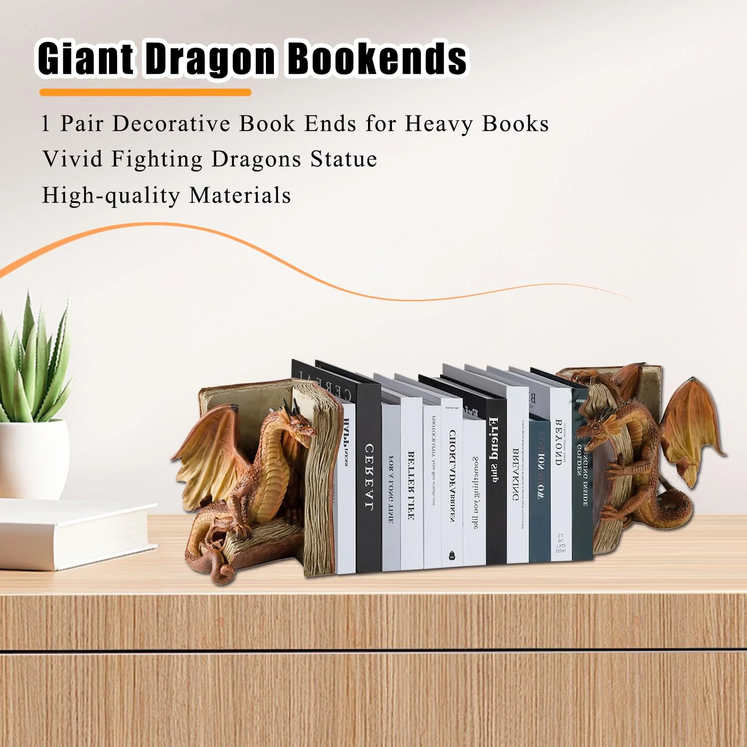 Medieval dragon decorative bookends - Image 6