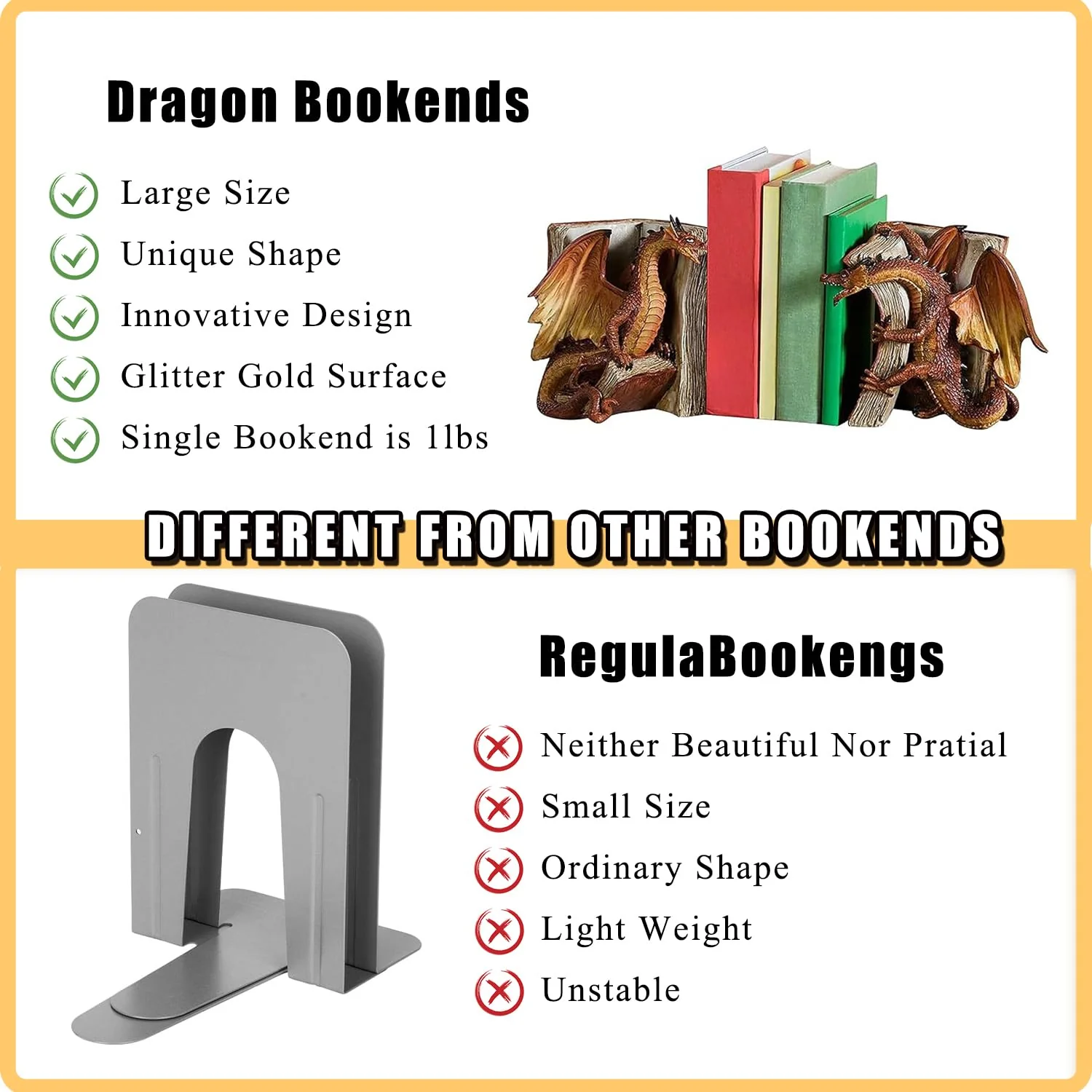 Medieval dragon decorative bookends - Image 7