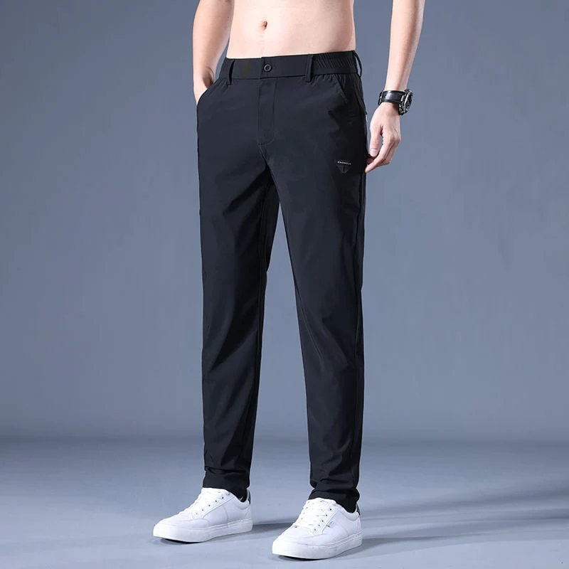 Men's Casual Elastic Straight-leg Pants - Image 6