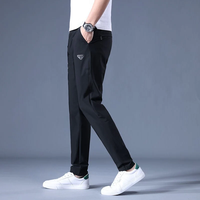 Men's Casual Elastic Straight-leg Pants - Image 7
