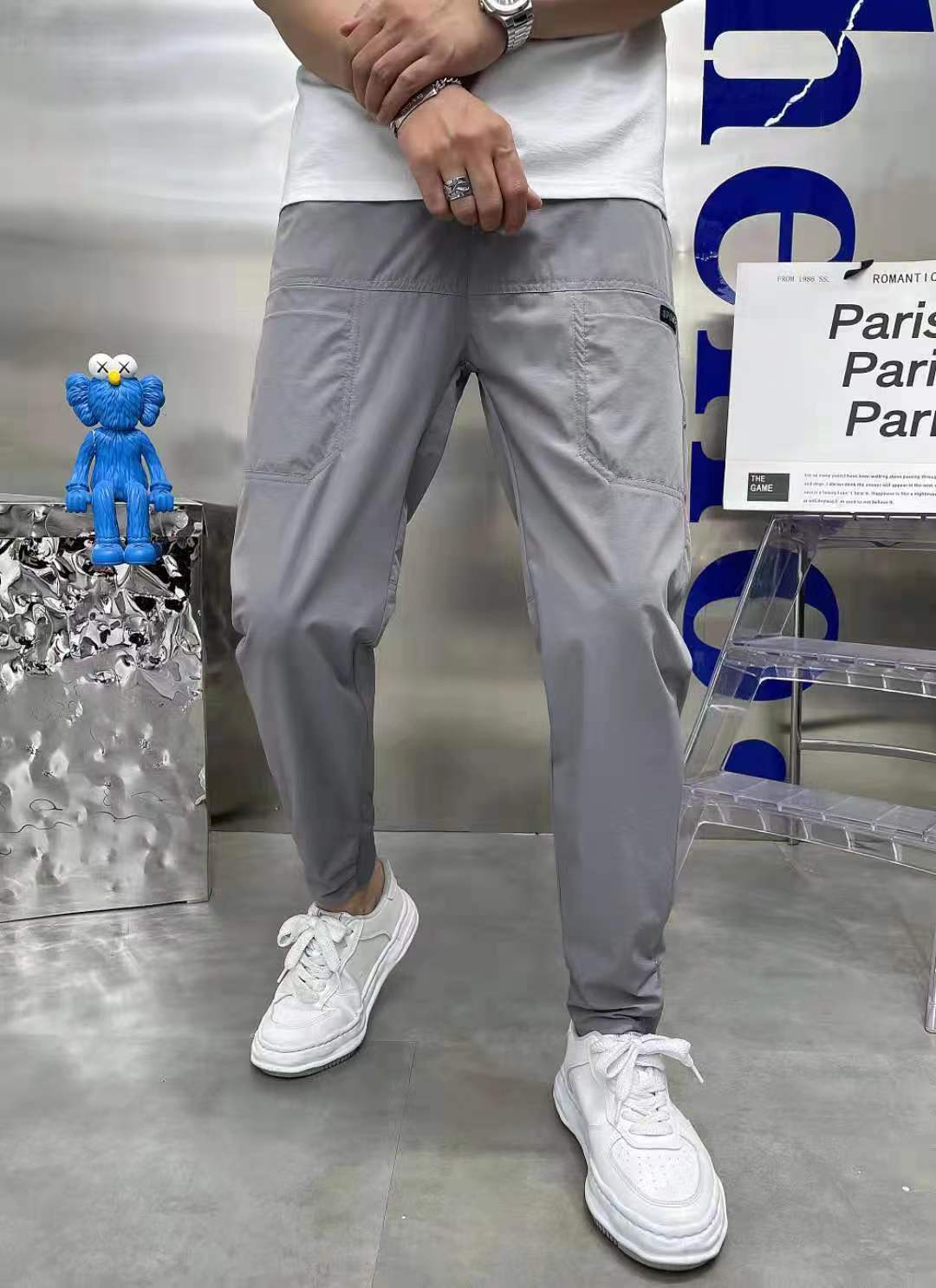 Men's High Stretch Multi-pocket Skinny Cargo Pants👖 - Image 5