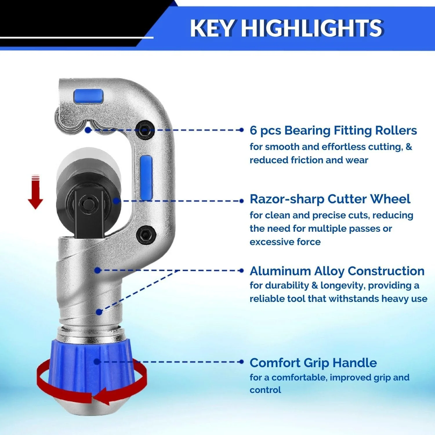 Metallic Tubing Cutter-Your ultimate tool for precise, easy pipe cutting - Image 3