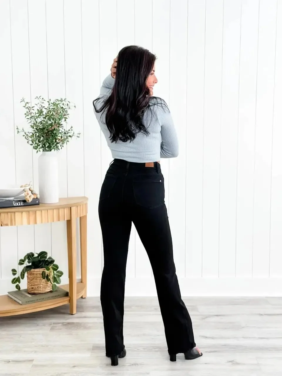 Mid Rise Button Fly Bootcut Jeans ( Buy 2 Free Shipping) - Image 18