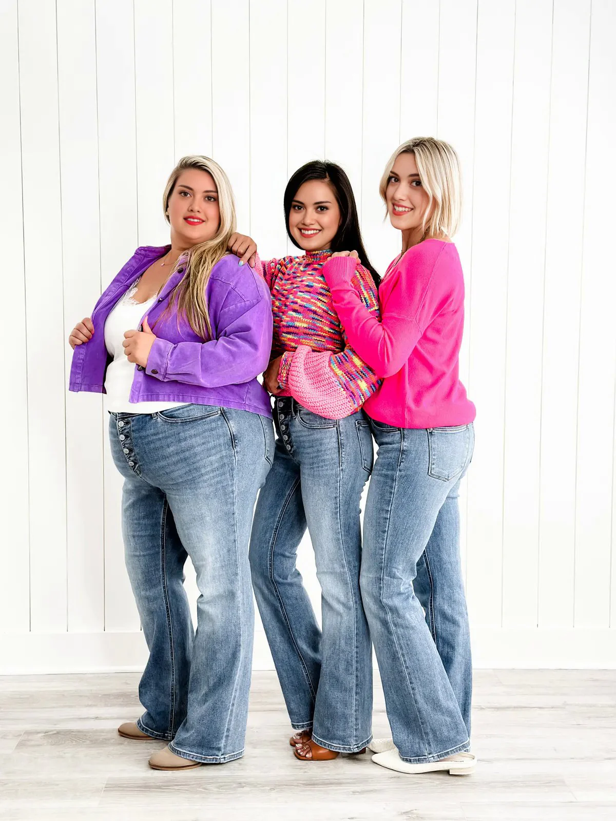 Mid Rise Button Fly Bootcut Jeans ( Buy 2 Free Shipping) - Image 2