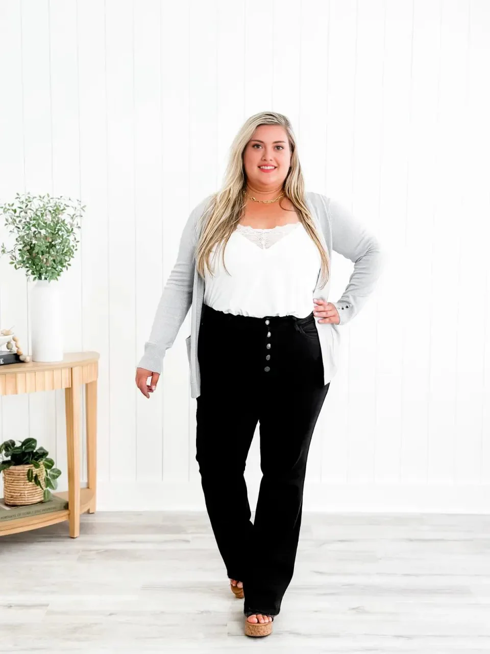 Mid Rise Button Fly Bootcut Jeans ( Buy 2 Free Shipping) - Image 22