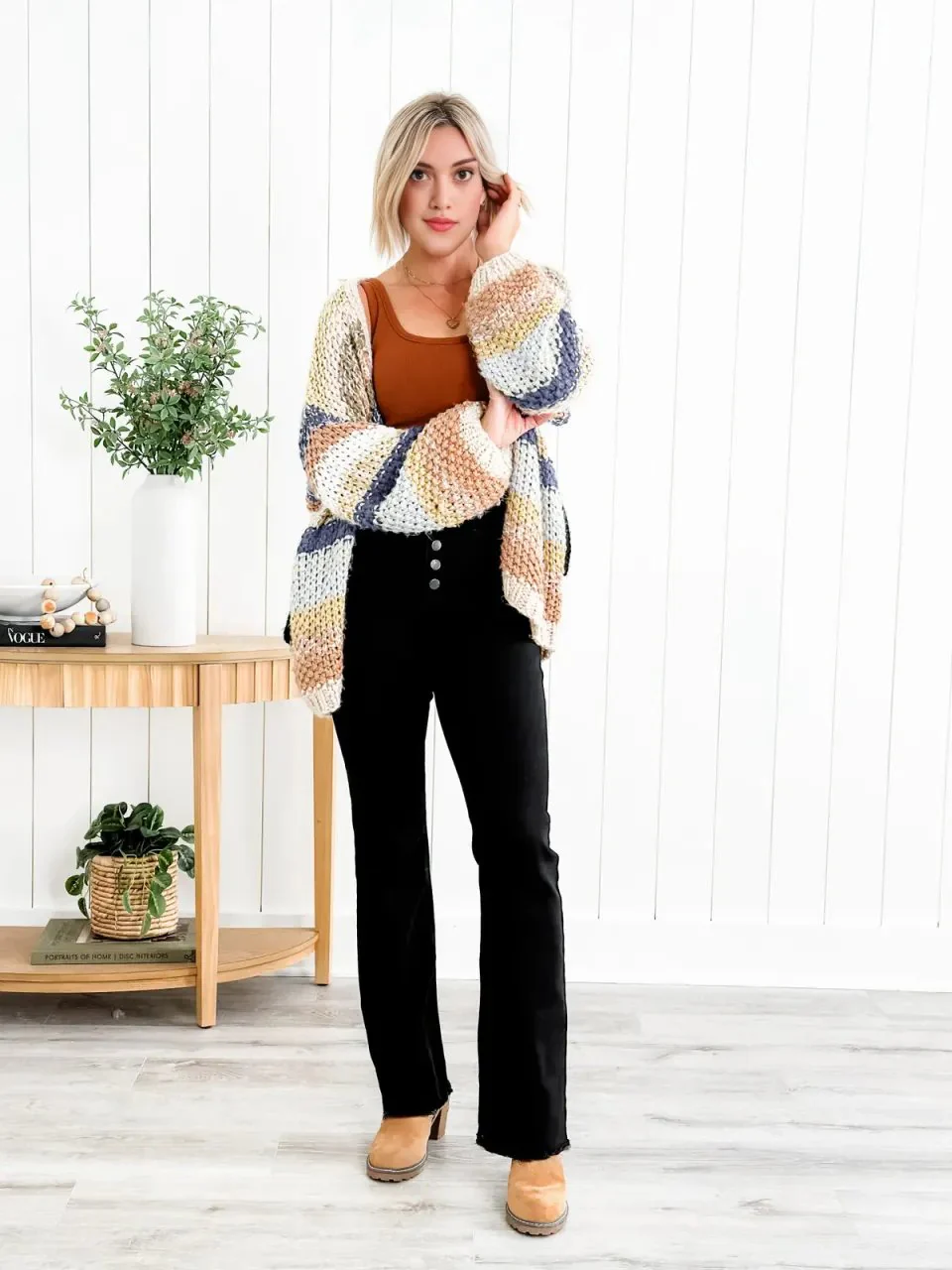 Mid Rise Button Fly Bootcut Jeans ( Buy 2 Free Shipping) - Image 23