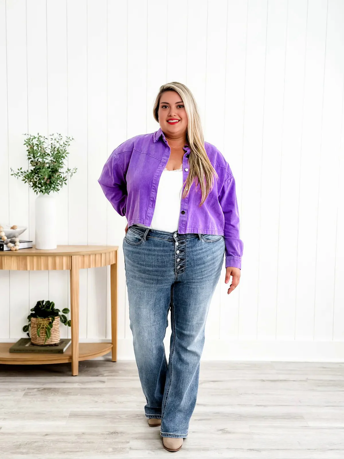 Mid Rise Button Fly Bootcut Jeans ( Buy 2 Free Shipping) - Image 4