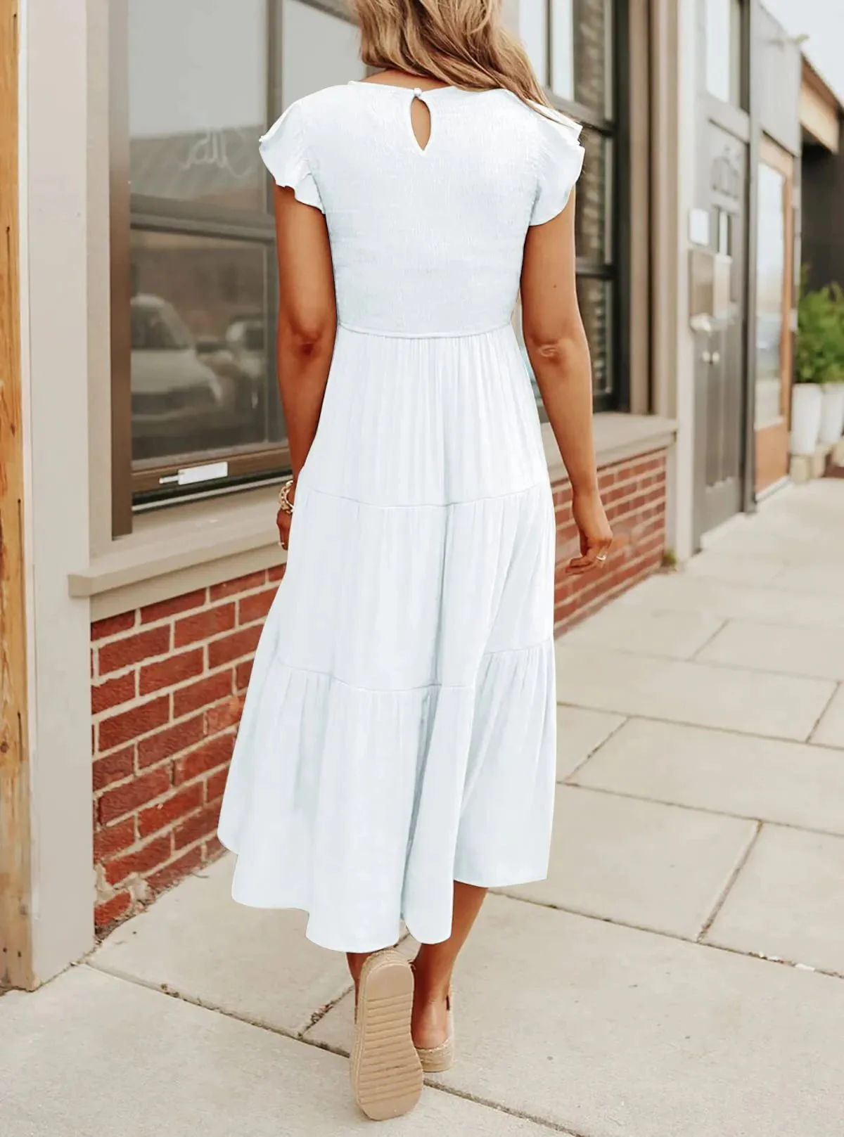 WOMEN'S SUMMER CASUAL FLUTTER SHORT MIDI DRESS 🔥 - Image 12