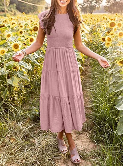WOMEN'S SUMMER CASUAL FLUTTER SHORT MIDI DRESS 🔥 - Image 17