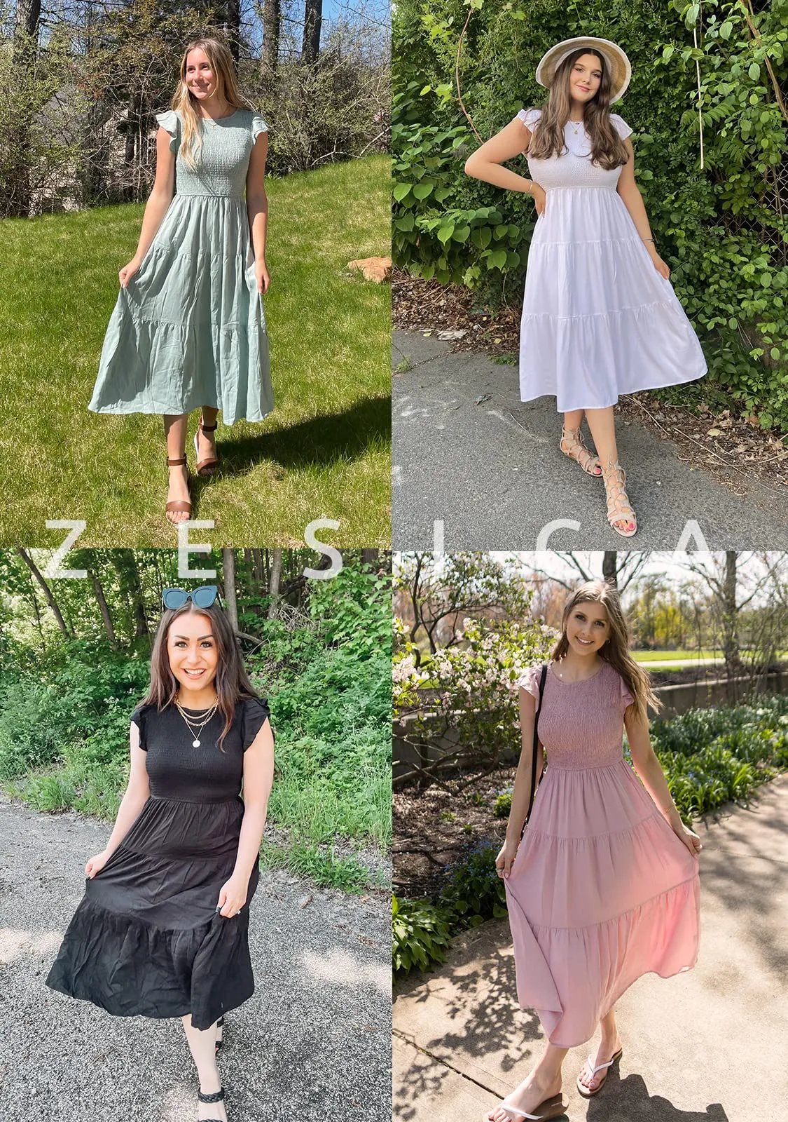 WOMEN'S SUMMER CASUAL FLUTTER SHORT MIDI DRESS 🔥 - Image 2
