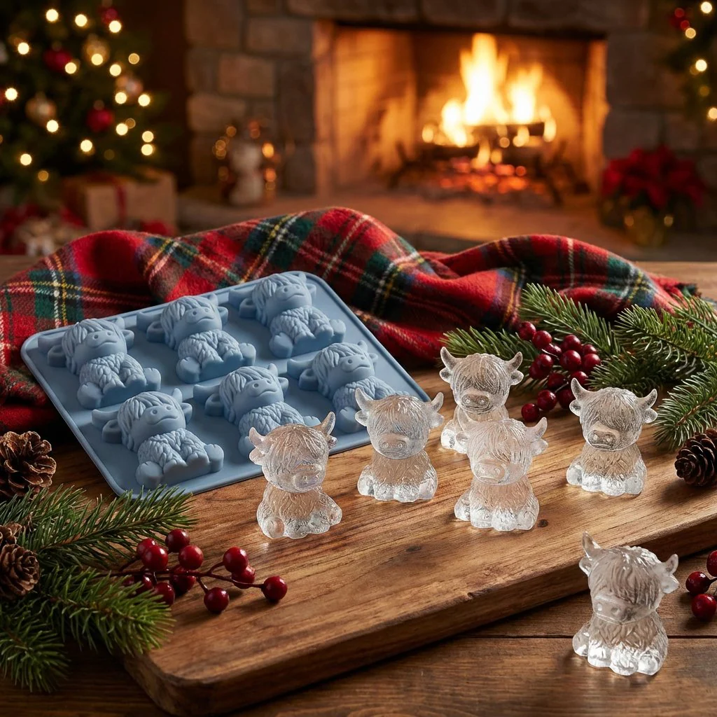 🐮 Mini Highland Cow Ice Cube & Dessert Mold 🧊🍪 Cute 3D Ice for Drinks, Parties & Gifts🎁 - Image 16
