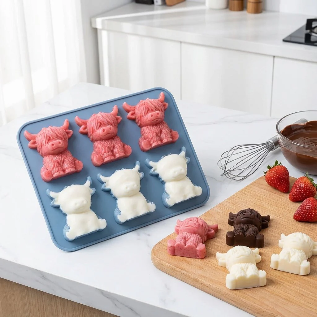 🐮 Mini Highland Cow Ice Cube & Dessert Mold 🧊🍪 Cute 3D Ice for Drinks, Parties & Gifts🎁 - Image 17
