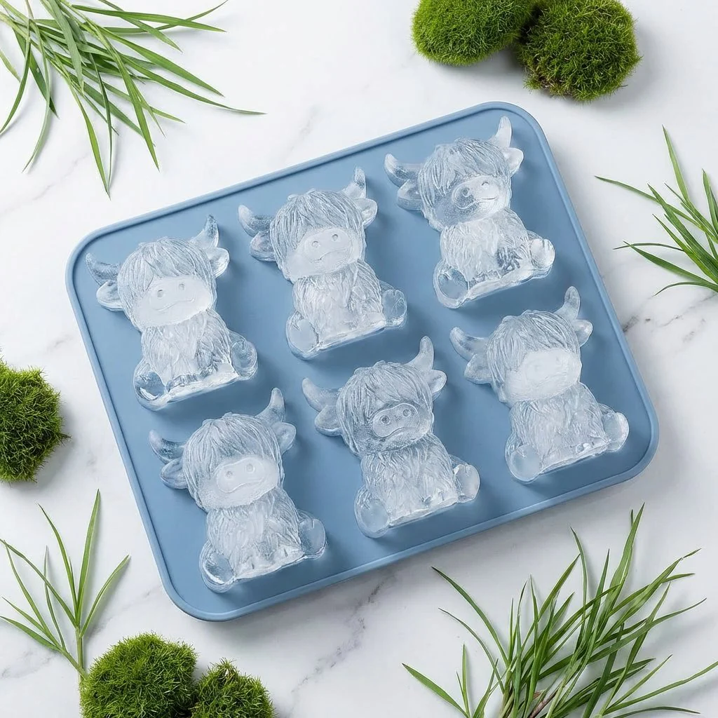 🐮 Mini Highland Cow Ice Cube & Dessert Mold 🧊🍪 Cute 3D Ice for Drinks, Parties & Gifts🎁 - Image 4