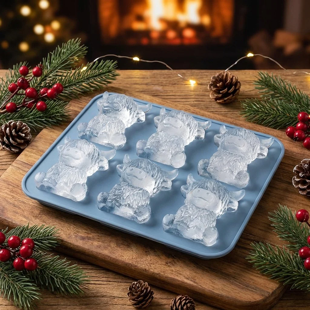 🐮 Mini Highland Cow Ice Cube & Dessert Mold 🧊🍪 Cute 3D Ice for Drinks, Parties & Gifts🎁 - Image 6