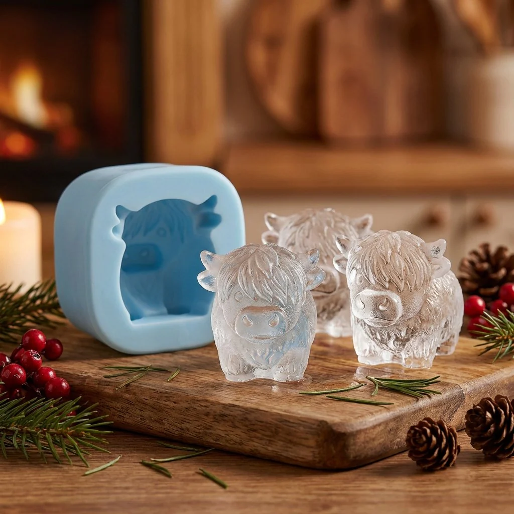 🐮 Mini Highland Cow Ice Cube & Dessert Mold 🧊🍪 Cute 3D Ice for Drinks, Parties & Gifts🎁 - Image 7